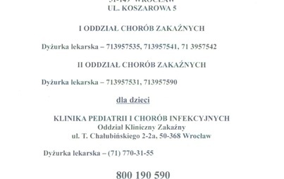 Zdjęcie do Telefony w sprawie KORONAWIRUSA !!!